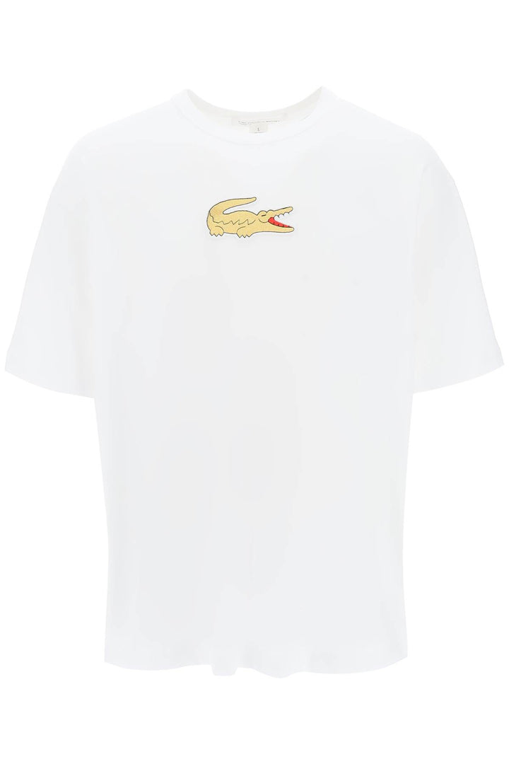 T Shirt Con Coccodrillo Dorato X Lacoste - Comme Des Garçons Shirt - Uomo
