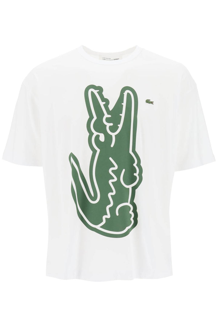 T Shirt Con Stampa Coccodrillo X Lacoste - Comme Des Garçons Shirt - Uomo