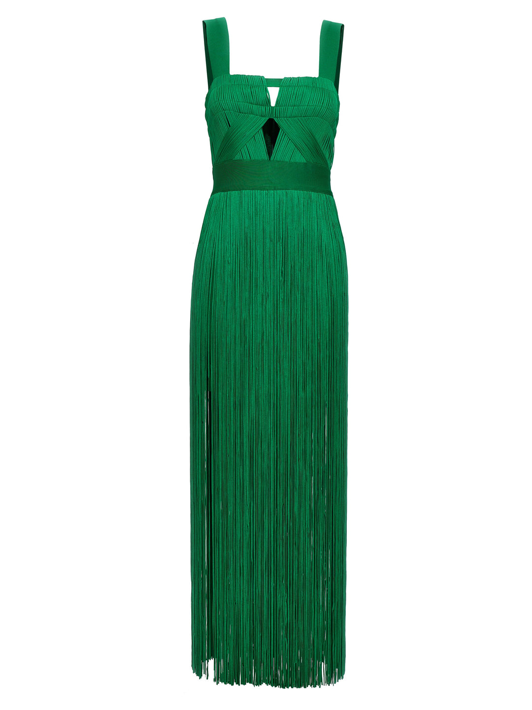 Fringed Dress Abiti Verde