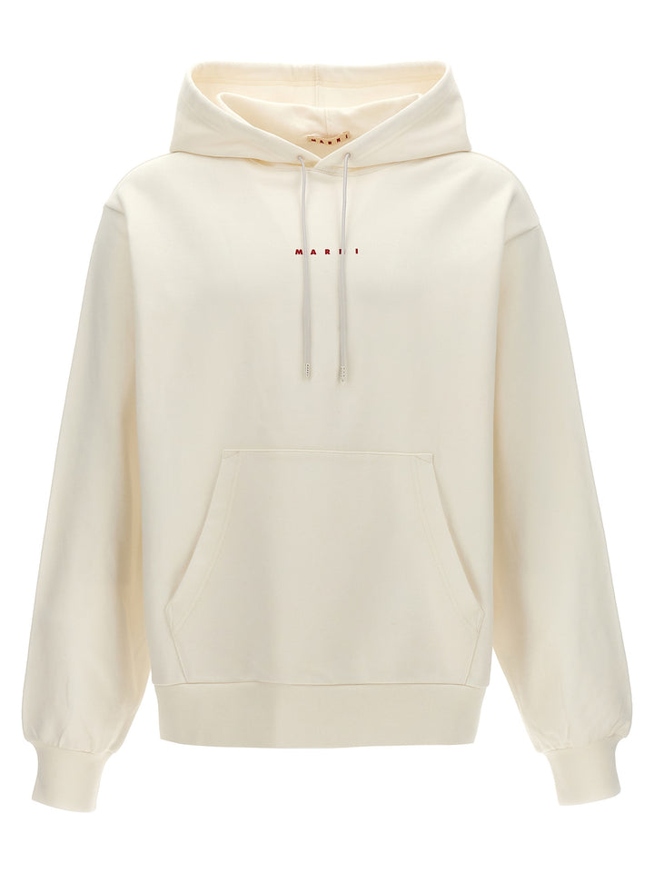 Marni Logo Hoodie Felpe - Bianco | 67c085b241cd5e5e1ecc0358386bbe0b5a1f2192