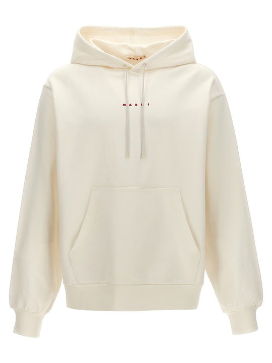 Logo Hoodie Felpe Bianco