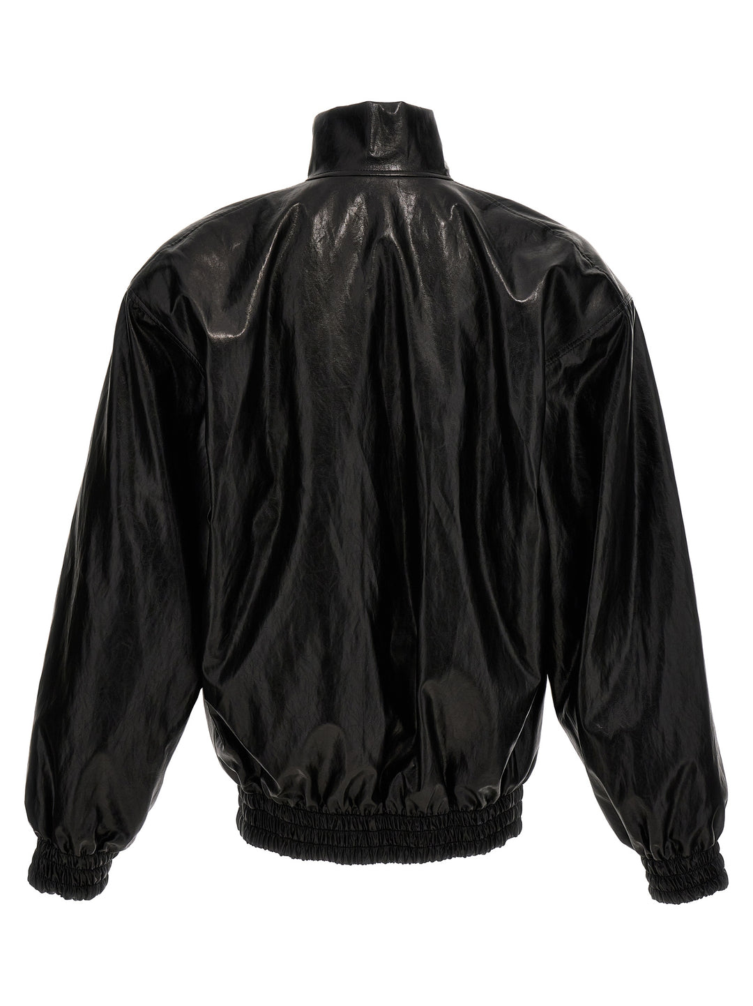 Eco Leather Bomber Jacket Giacche Nero