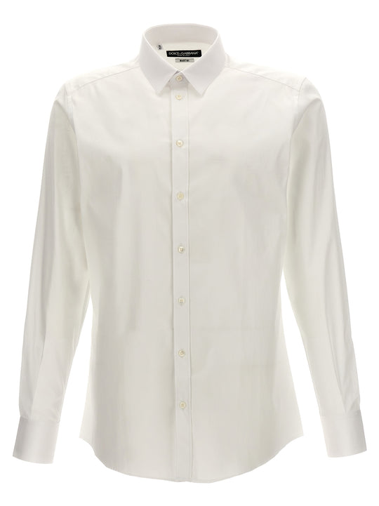 Logo Embroidery Shirt Camicie Bianco