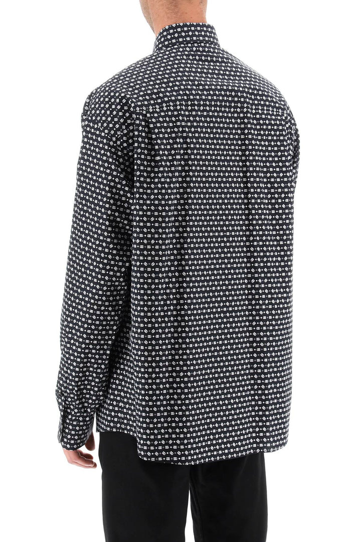 Camicia Over Micro Monogram - Dolce & Gabbana - Uomo