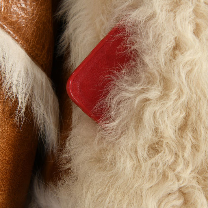 Giacca Bolivia Marrone in Pelle e Lana