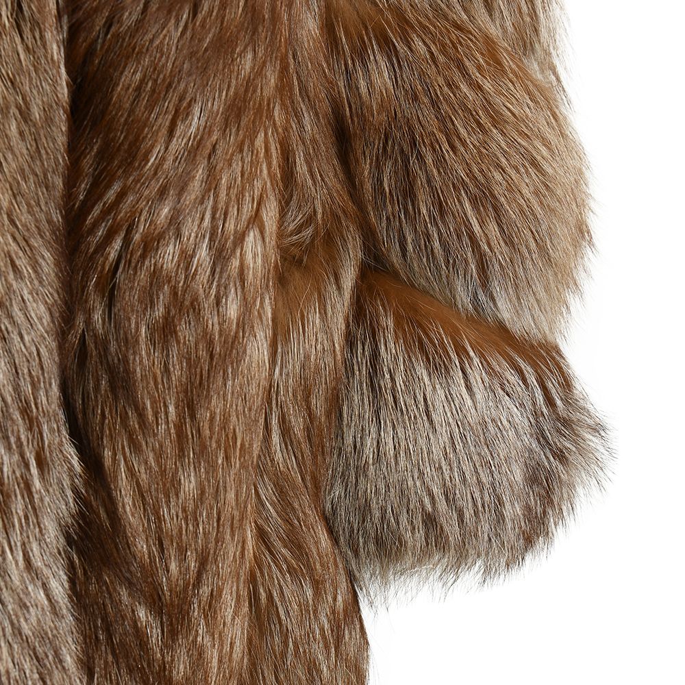 Giacca Camilla Marrone in Pelliccia di Volpe