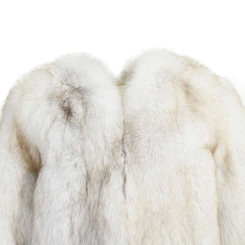 Giacca Extreme Classica Grigia in Pelliccia di Volpe