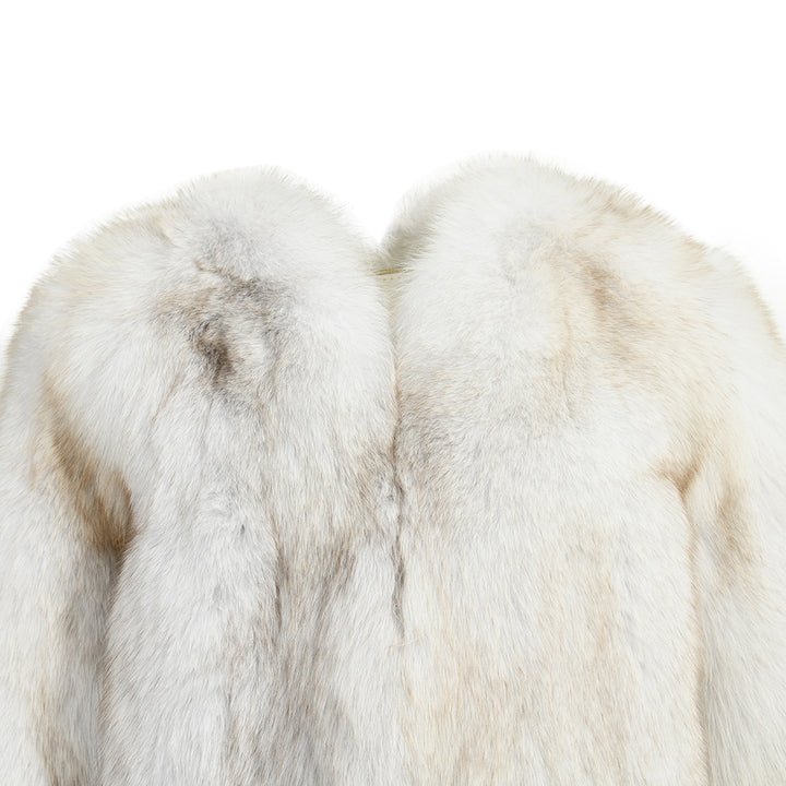 Giacca Extreme Classica Grigia in Pelliccia di Volpe