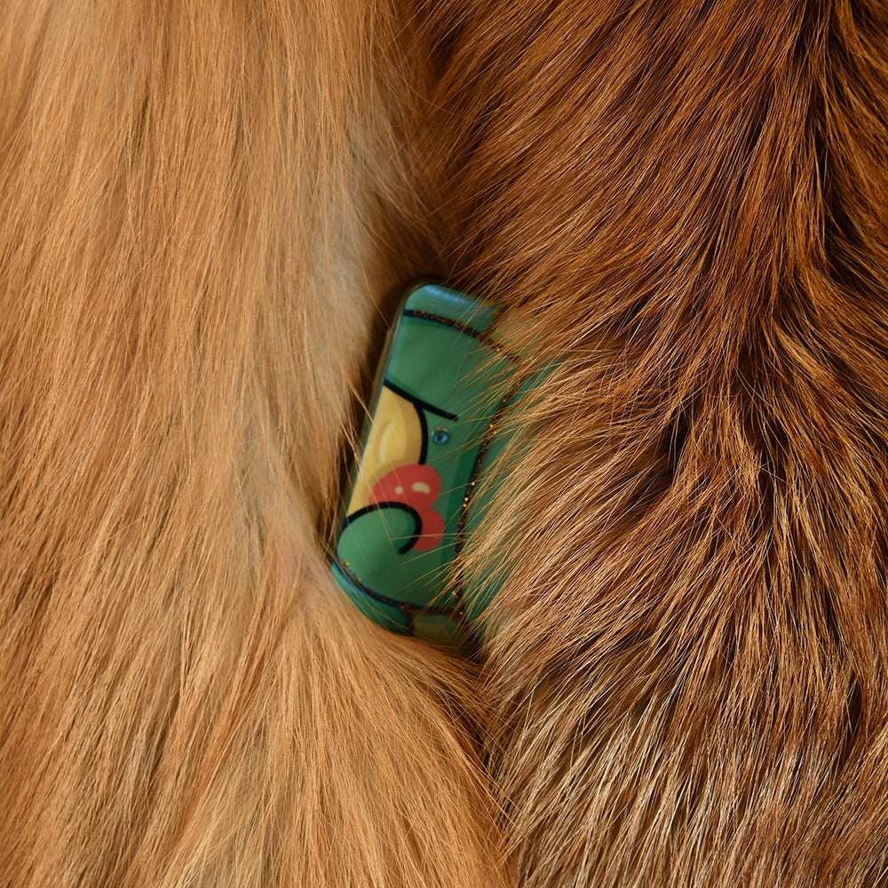 Giacca Pamel Multicolore in Pelliccia di Volpe