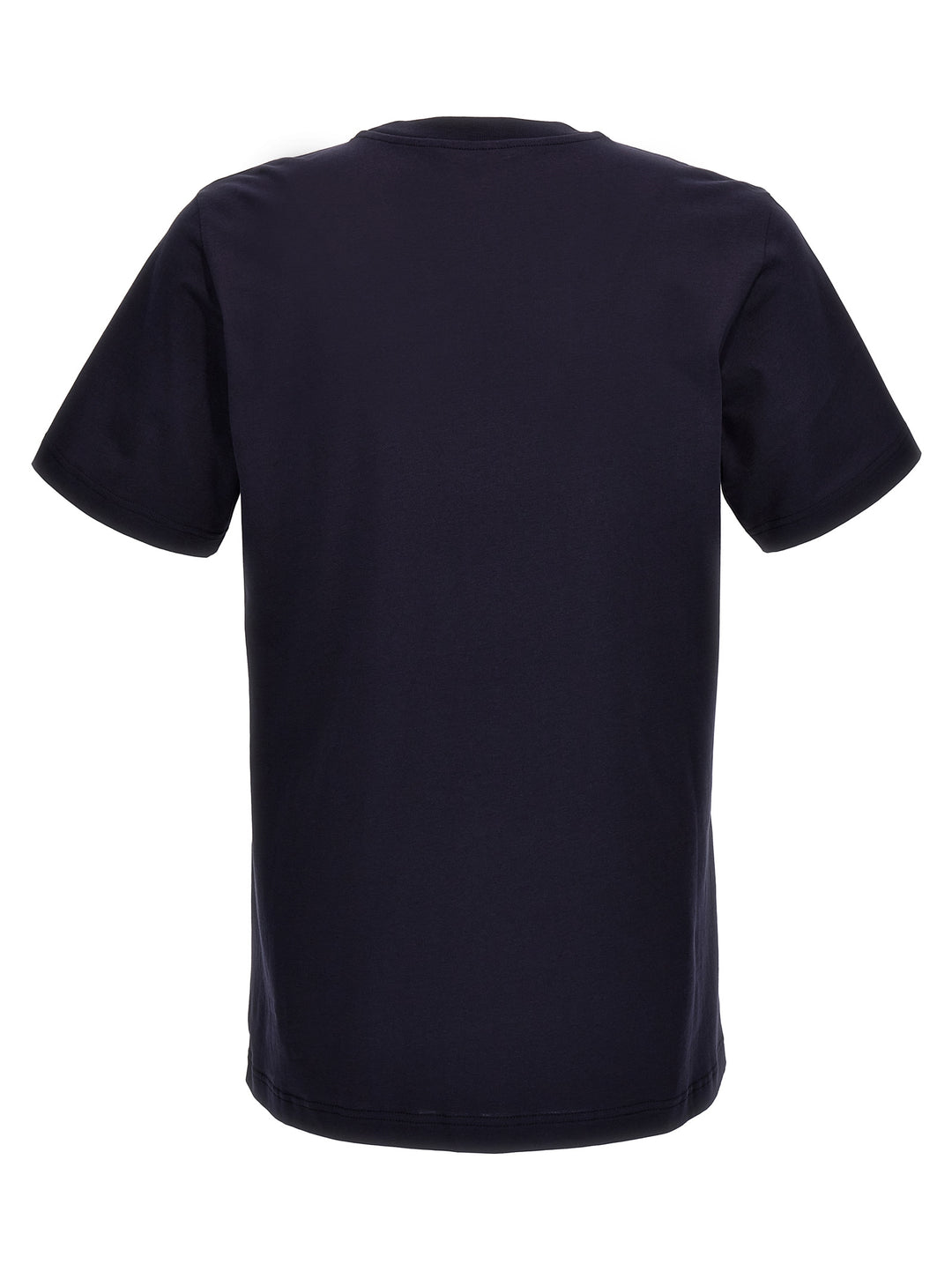 Logo Embroidery T Shirt Blu