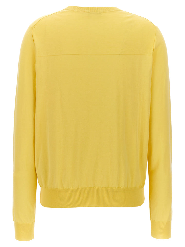Jil Sander Round-Neck Sweater Maglioni - Giallo | 45a40ea3c1a0e01d489d0c5e1986a6809827df41
