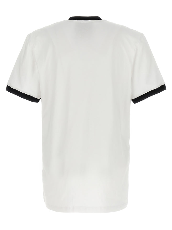 Double Smile T Shirt Bianco/Nero