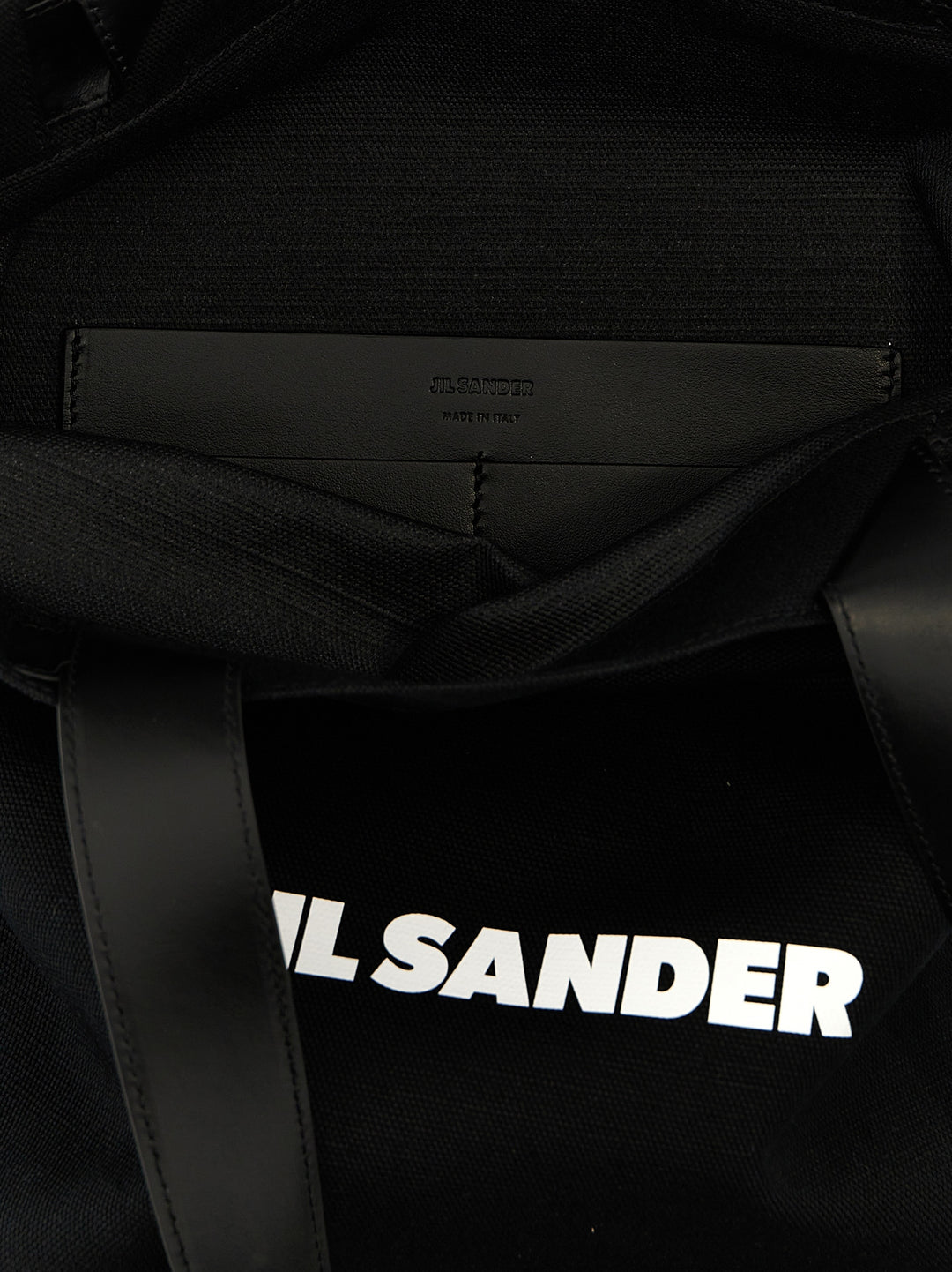 Jil Sander Flat Shopper Tote - Nero | fa08fd5192ae0f399fe3c1f23bd86b1586b28390