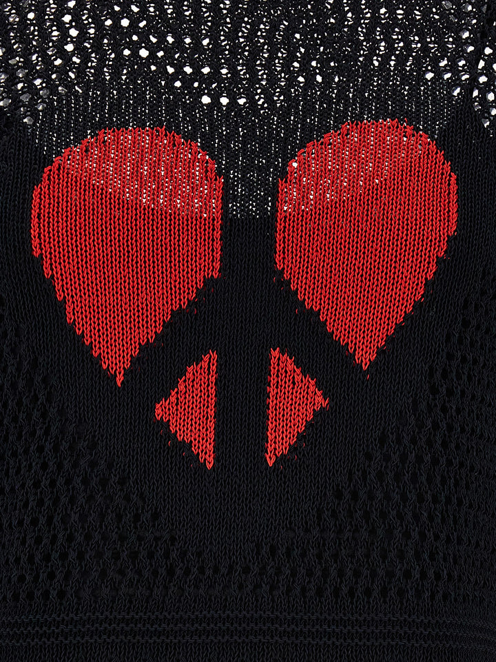 Crochet Sweater Maglioni Nero