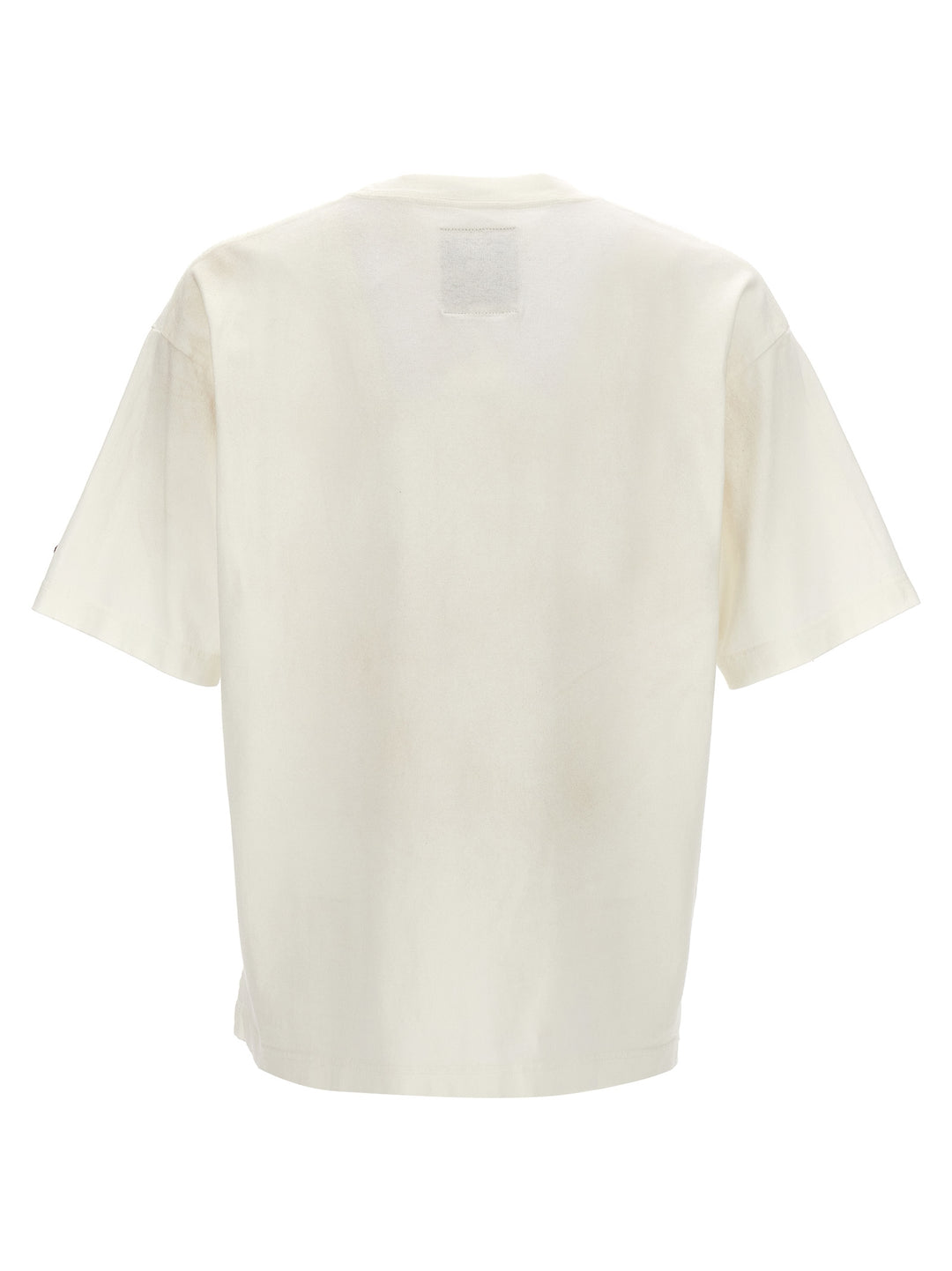 Front Print T Shirt Bianco
