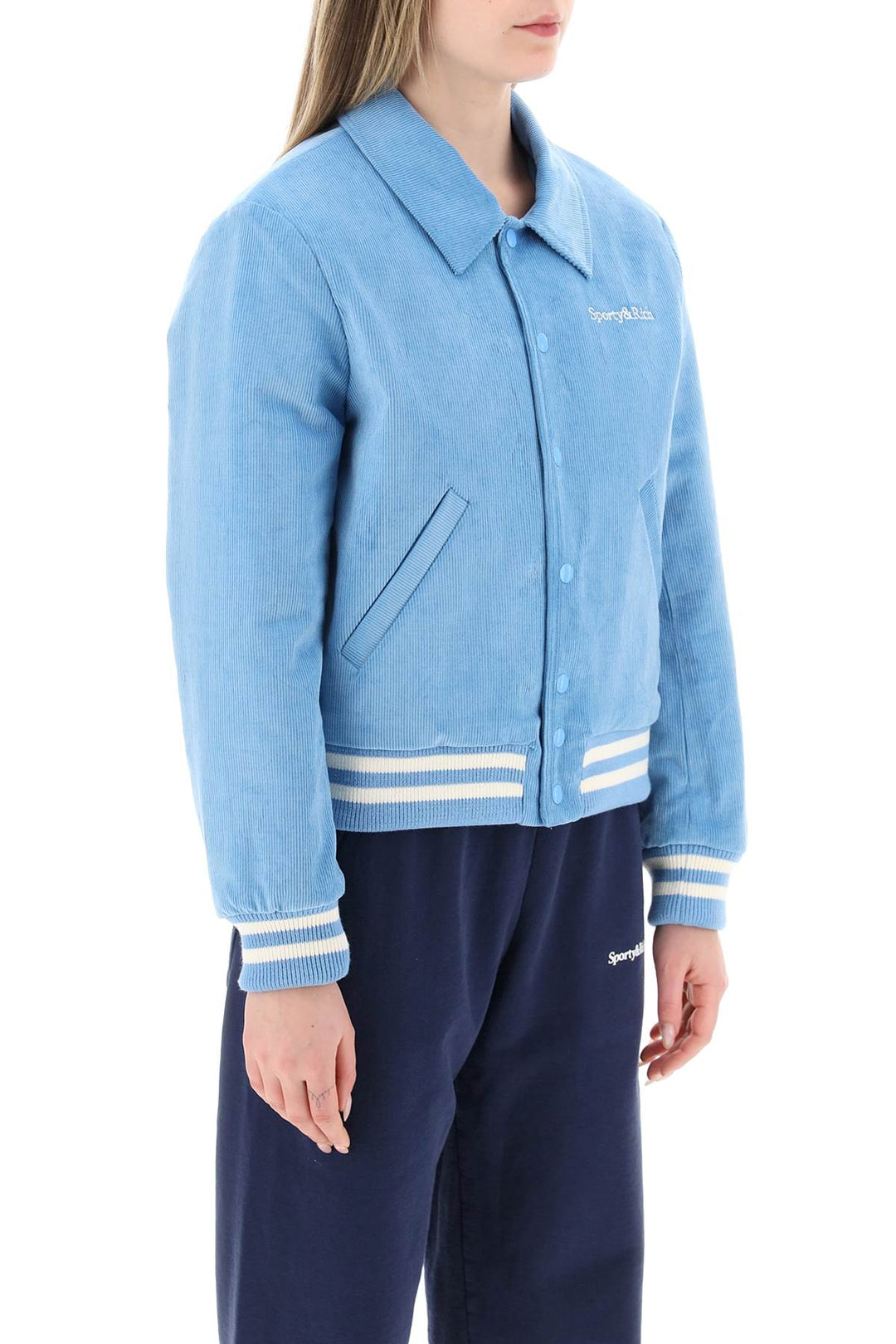 Giacca Varsity In Velluto A Coste - Sporty Rich - Donna