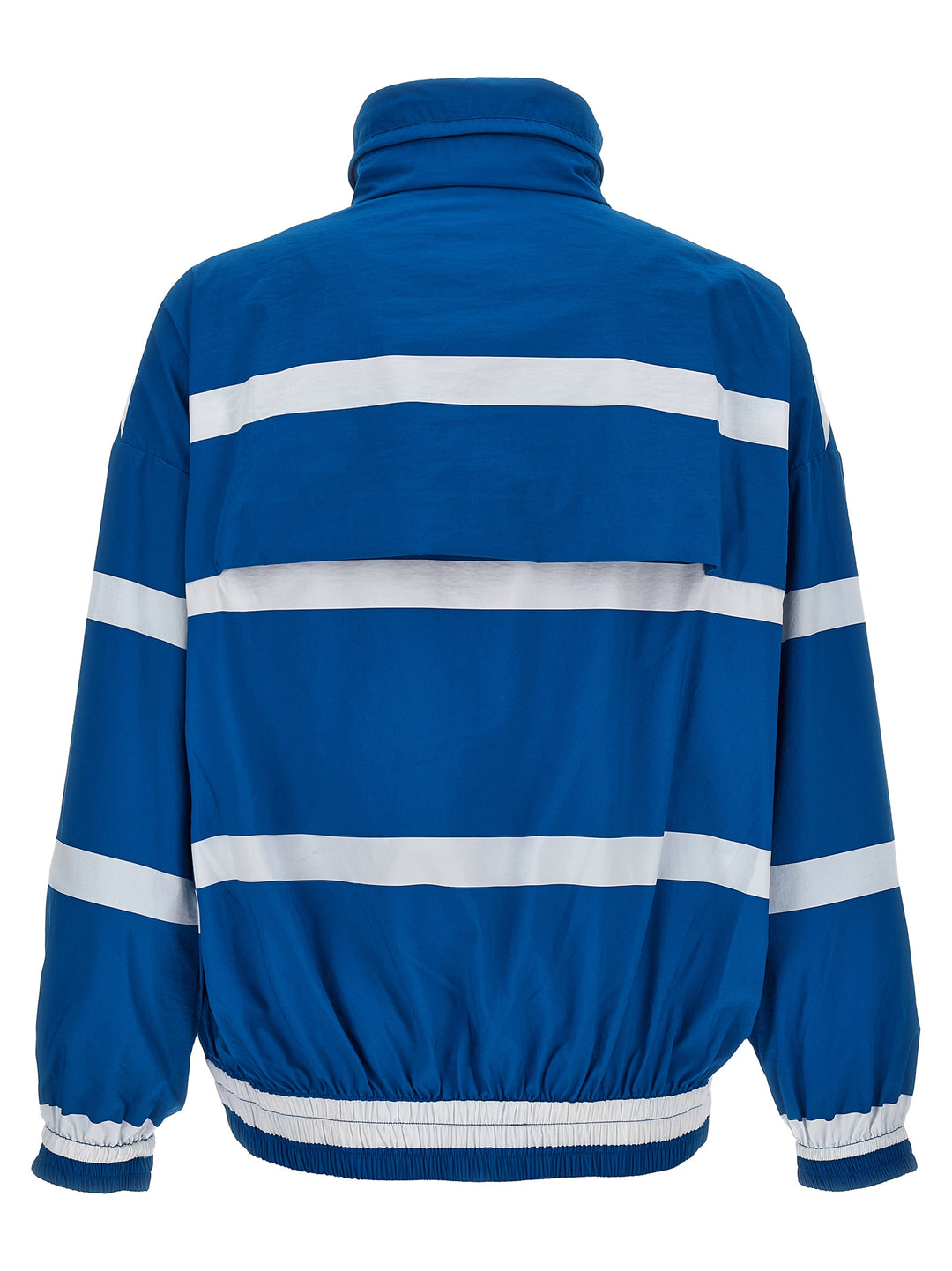 Logo Print Striped Jacket Giacche Blu