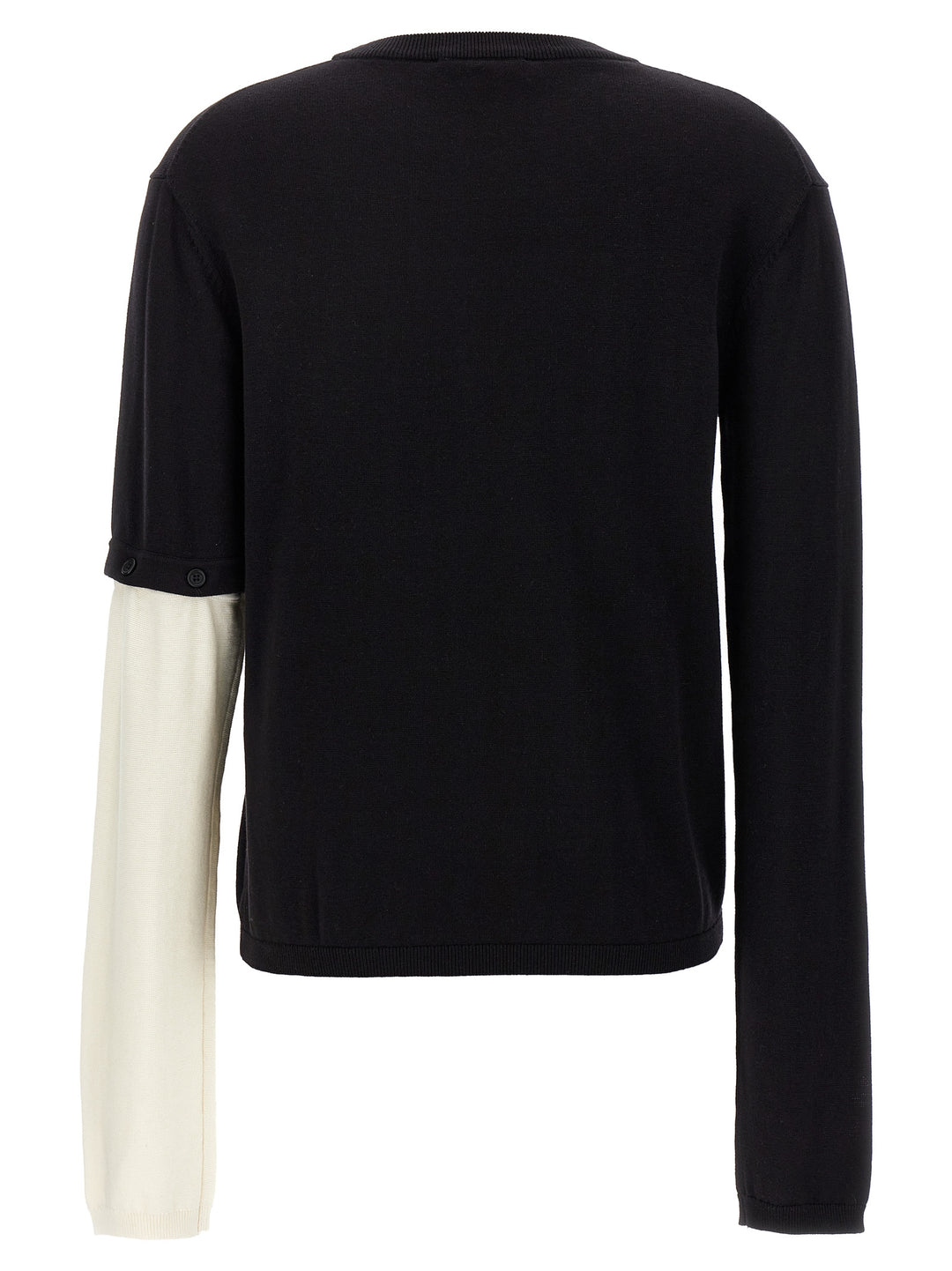 Removable Sleeve Sweater Maglioni Bianco/Nero