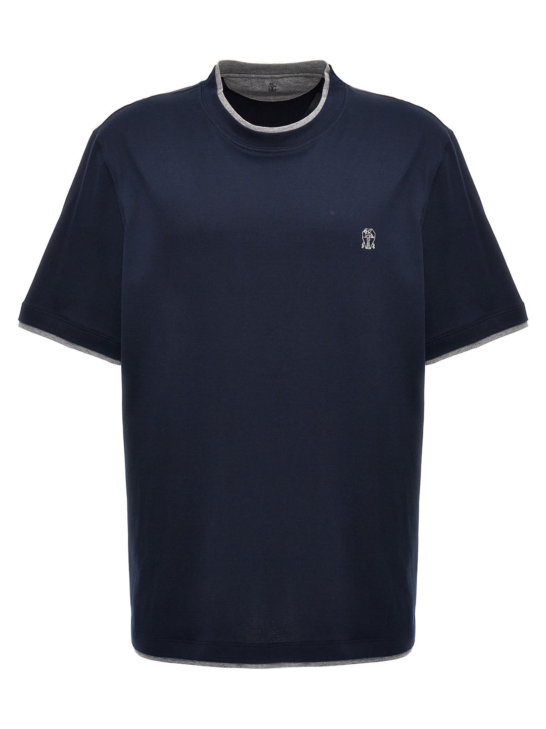 Double Layer T Shirt Blu