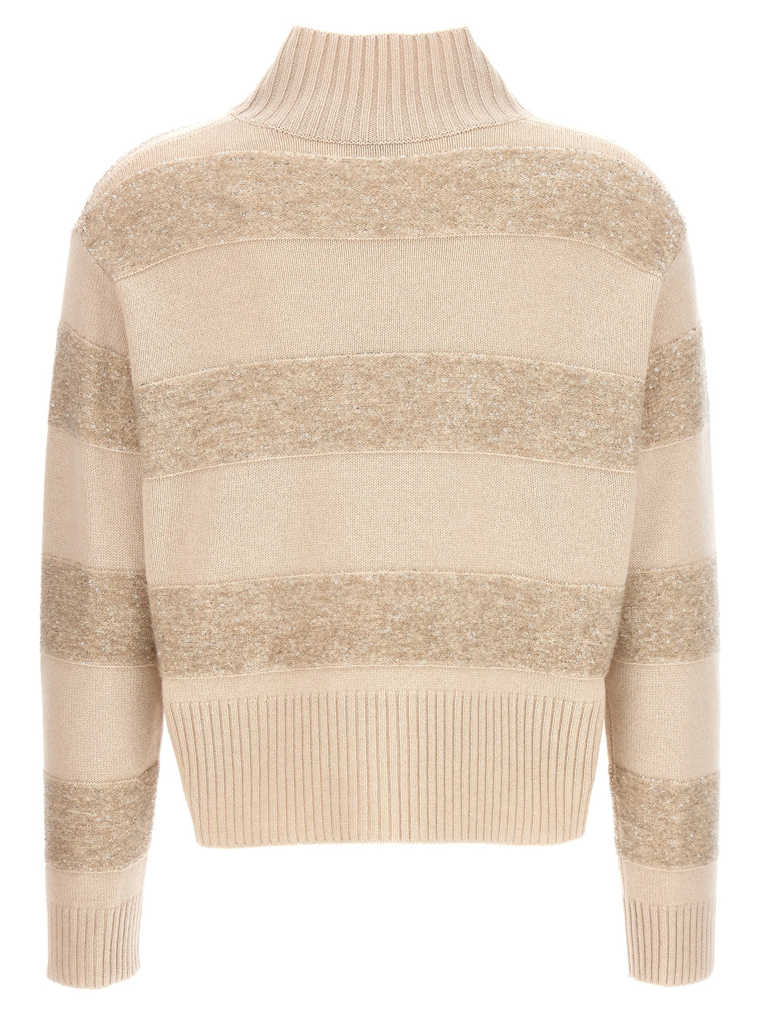 Sequin Sweater Maglioni Beige