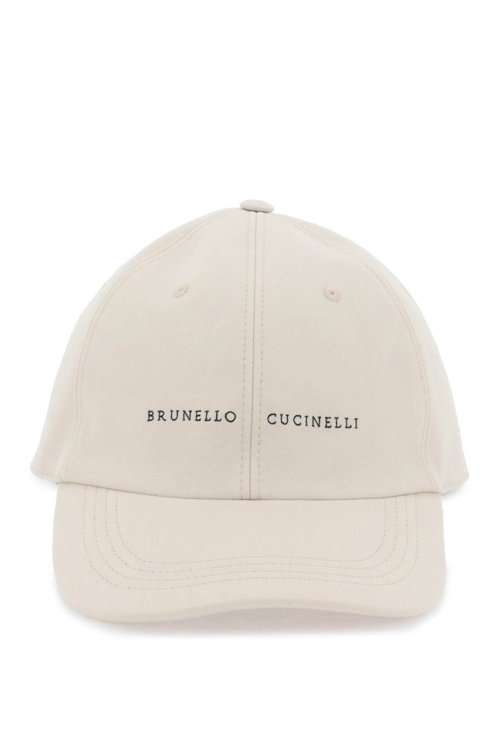 Cappello Baseball Con Logo Ricamato - Brunello Cucinelli - Uomo