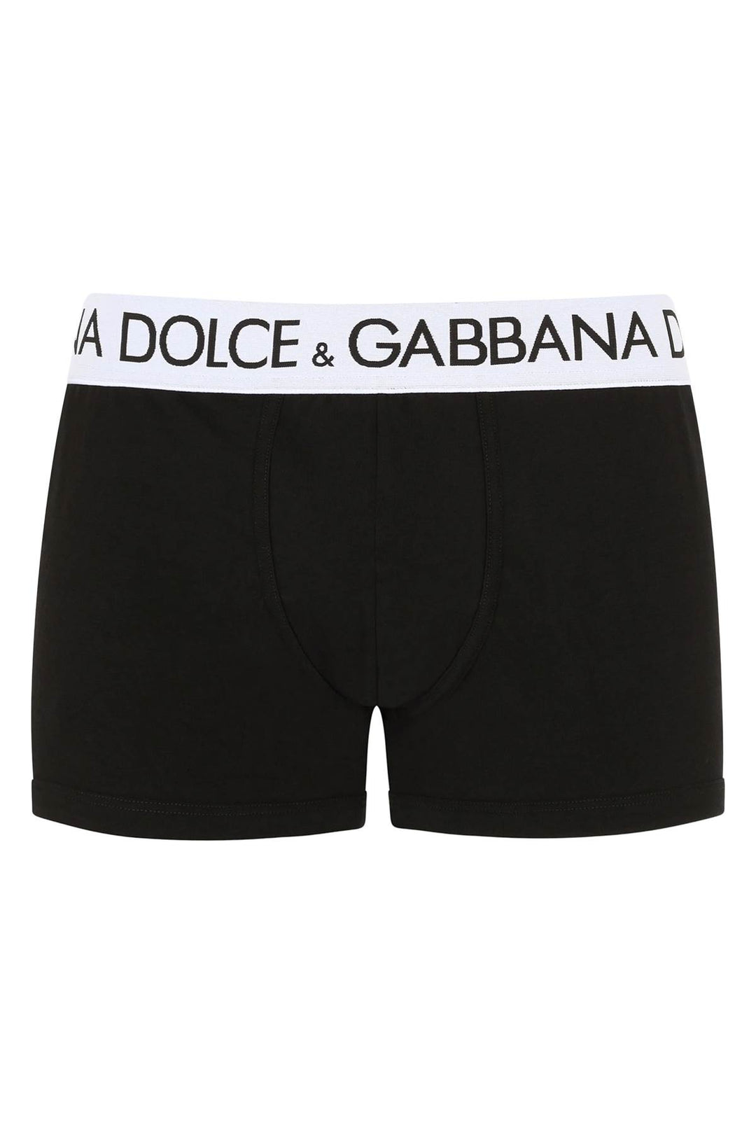 Boxer In Cotone Con Fascia Logata - Dolce & Gabbana - Uomo