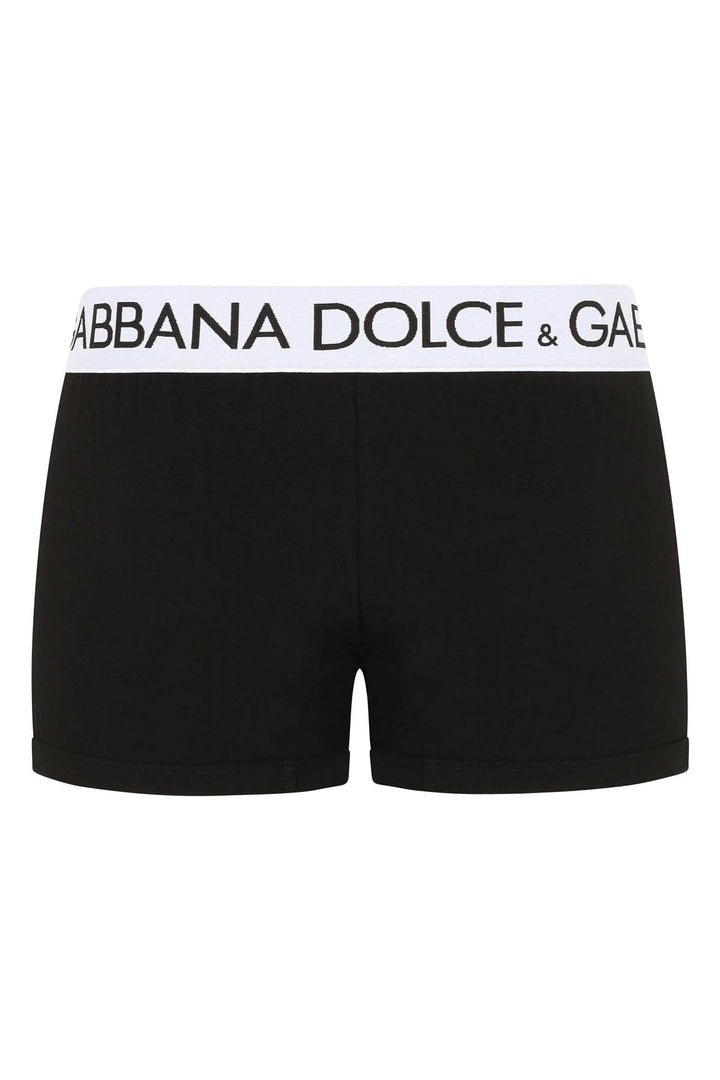 Boxer In Cotone Con Fascia Logata - Dolce & Gabbana - Uomo