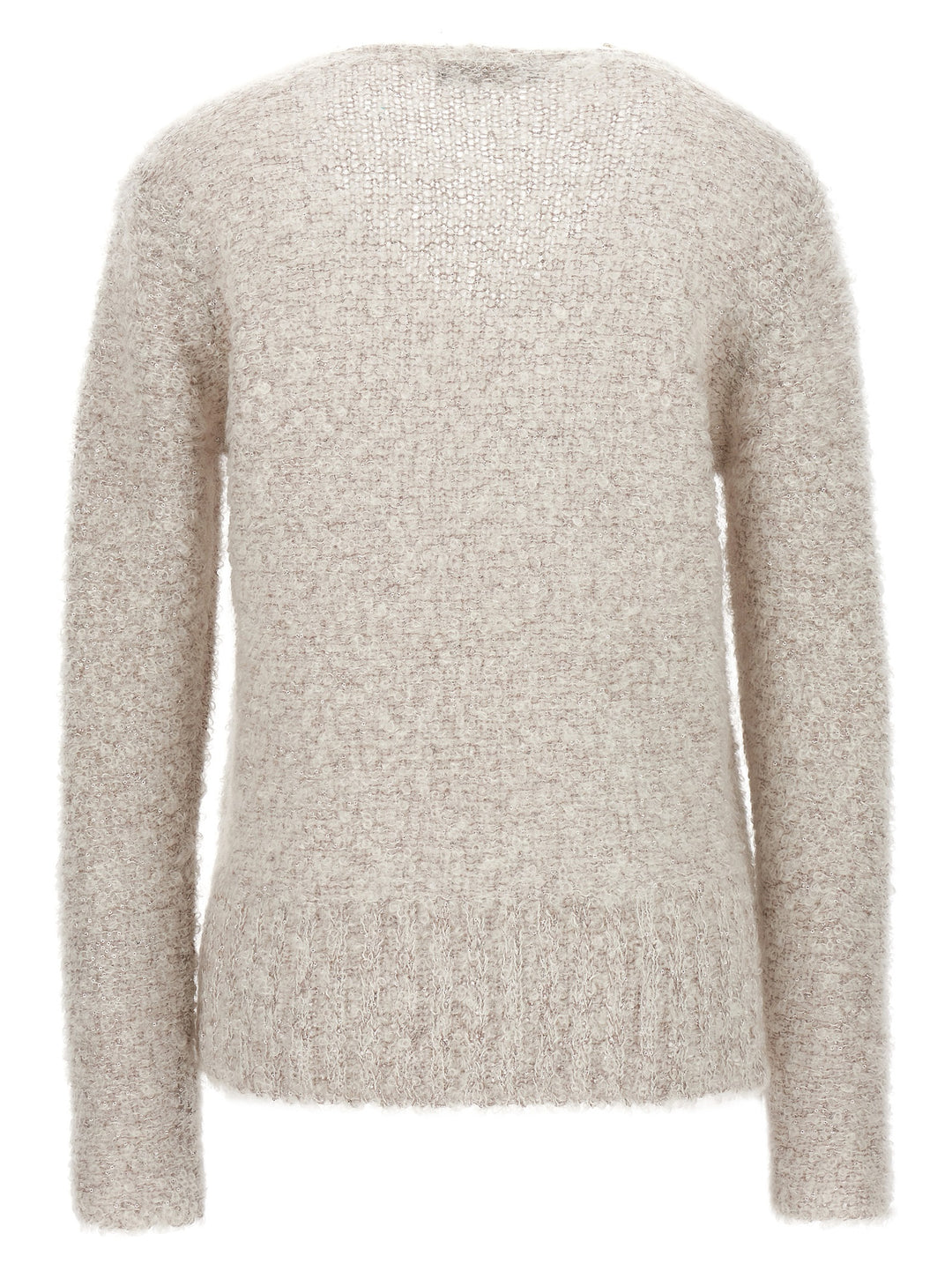 Lurex And Sequin Sweater Maglioni Grigio