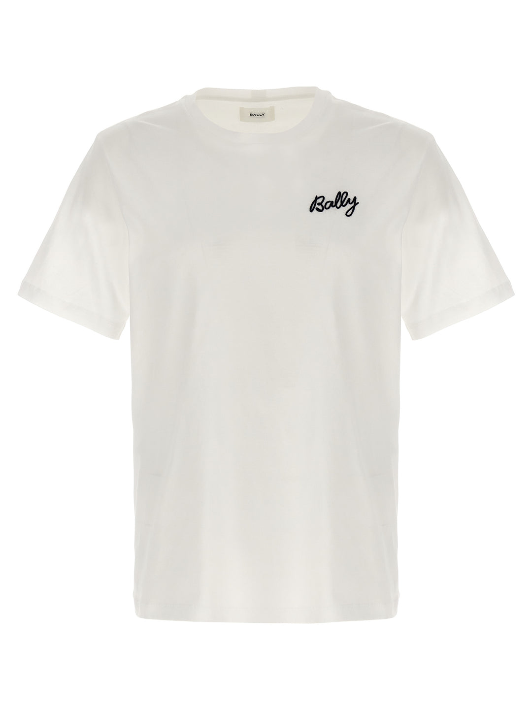 Logo Embroidery T Shirt Bianco