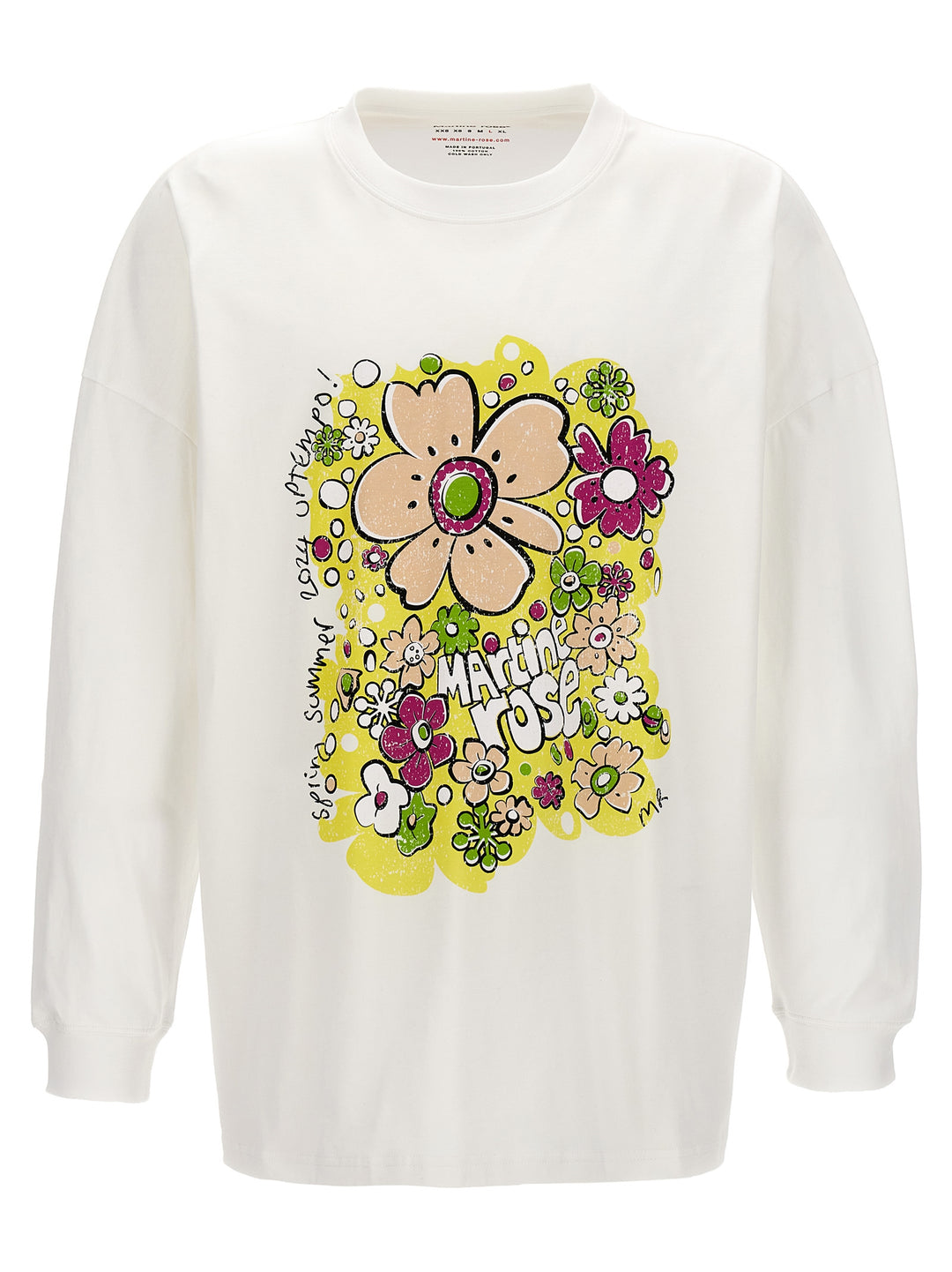 Festival Flower T Shirt Bianco
