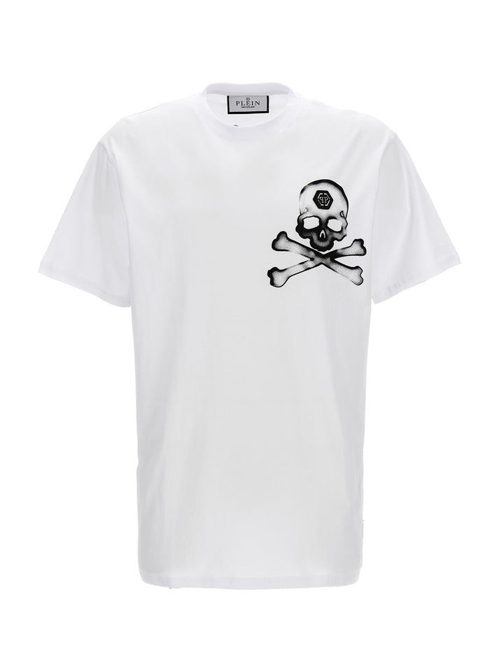 Gothic Plein T Shirt Bianco/Nero