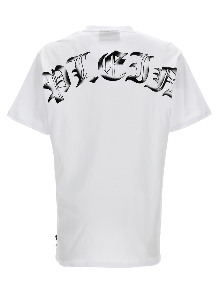 Gothic Plein T Shirt Bianco/Nero