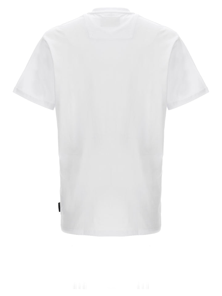 Rubberized Logo T Shirt Bianco
