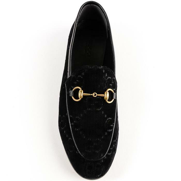 Mocassino Jordaan in velluto nero-Gucci-Wanan Luxury