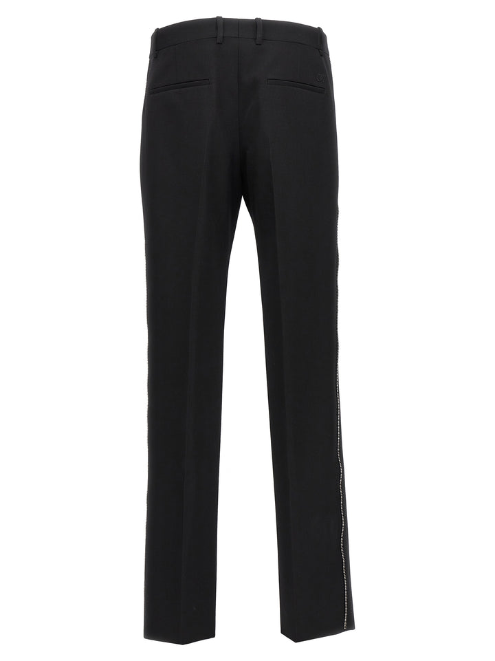 Off-White Ow Emb Pantaloni - Nero | 96fb874be9a0b621f349172c9c4ec5c9191179c4