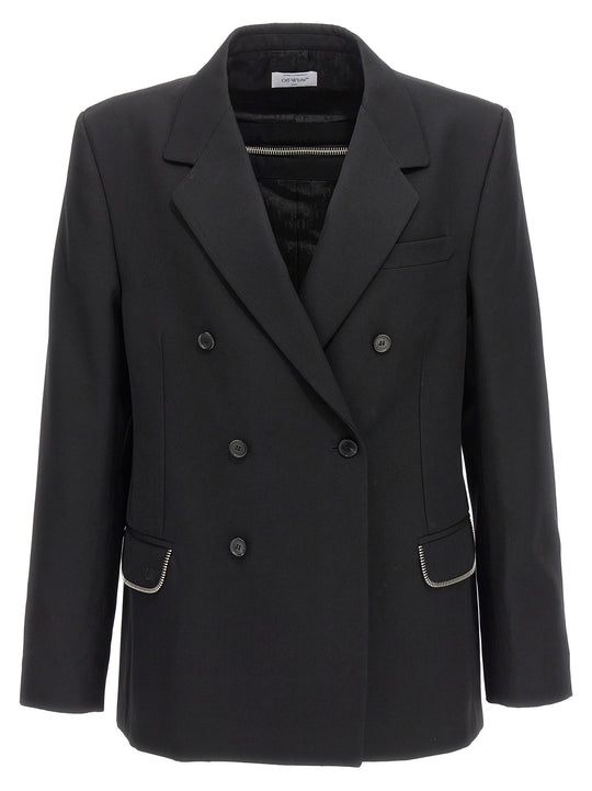 Ow Emb Blazer Nero