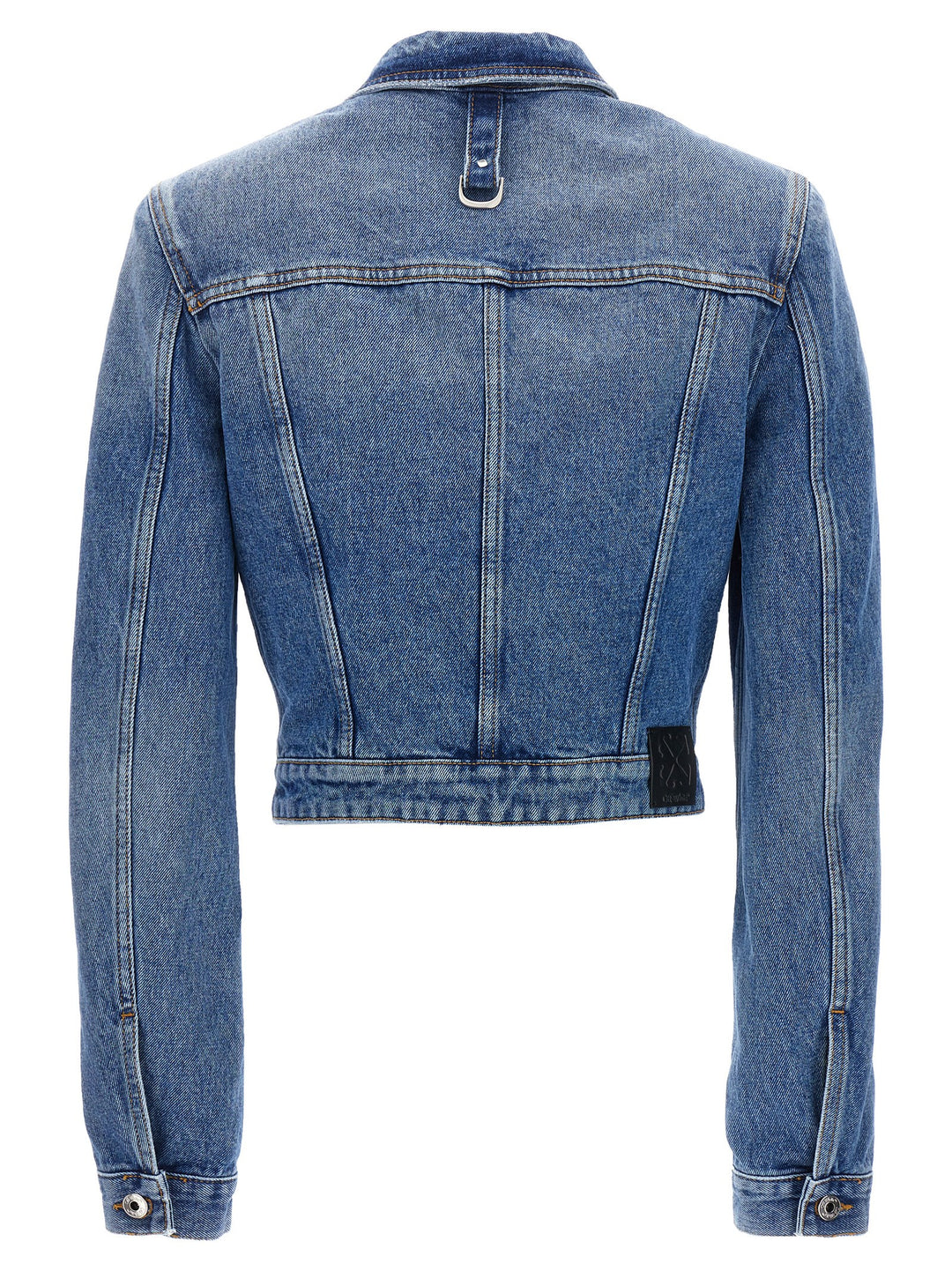 Off-White Cargo Crop Puffer Jackets - Blu | b87c8a65492541ec1f2ae226b04cb64643ff5c1a