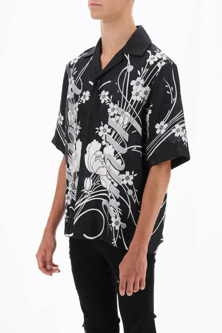 Camicia Bowling Con Motivo Floreale - Amiri - Uomo
