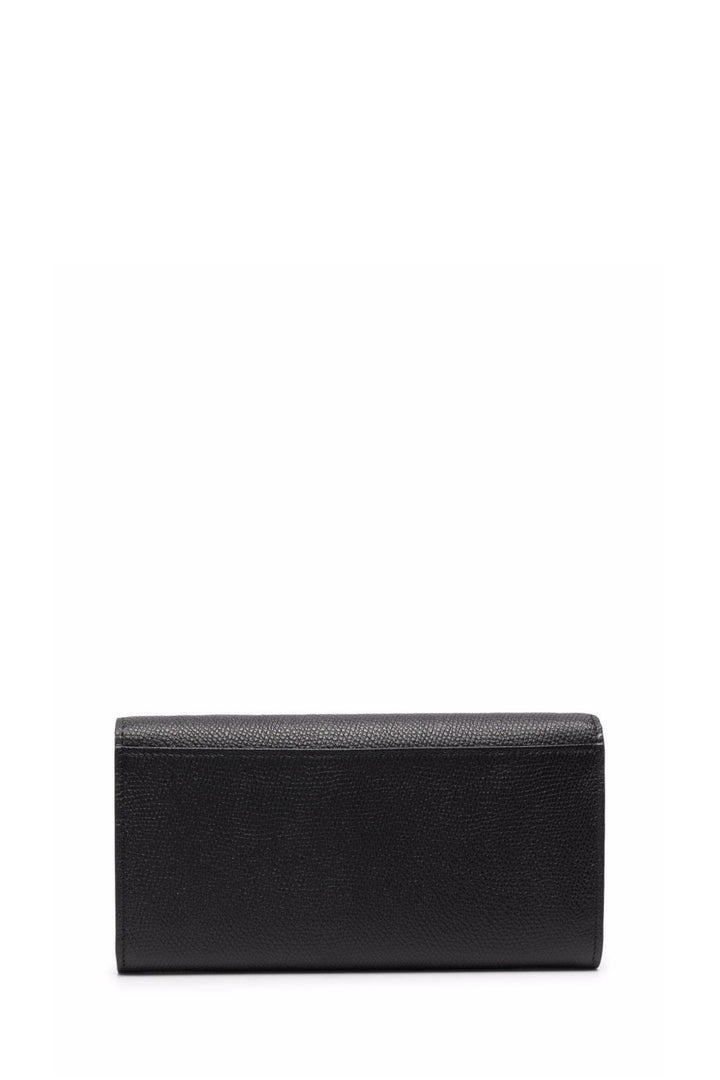 Portafoglio Continental con Logo Nero