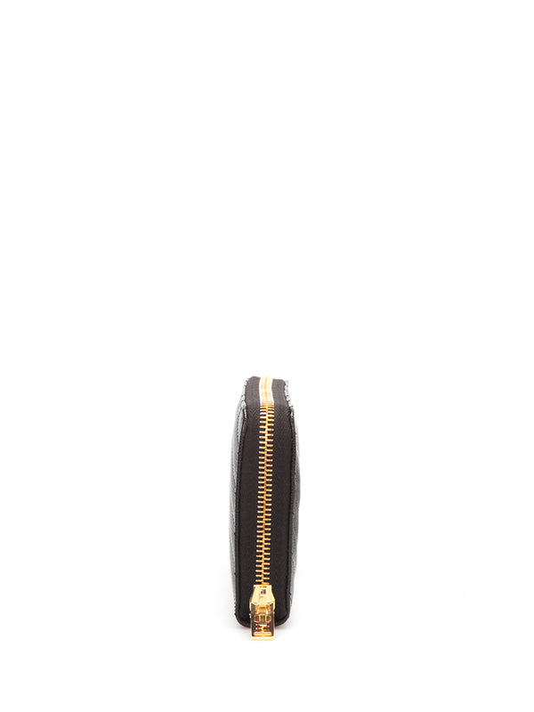 Portafoglio nero con logo-Saint Laurent-Wanan Luxury