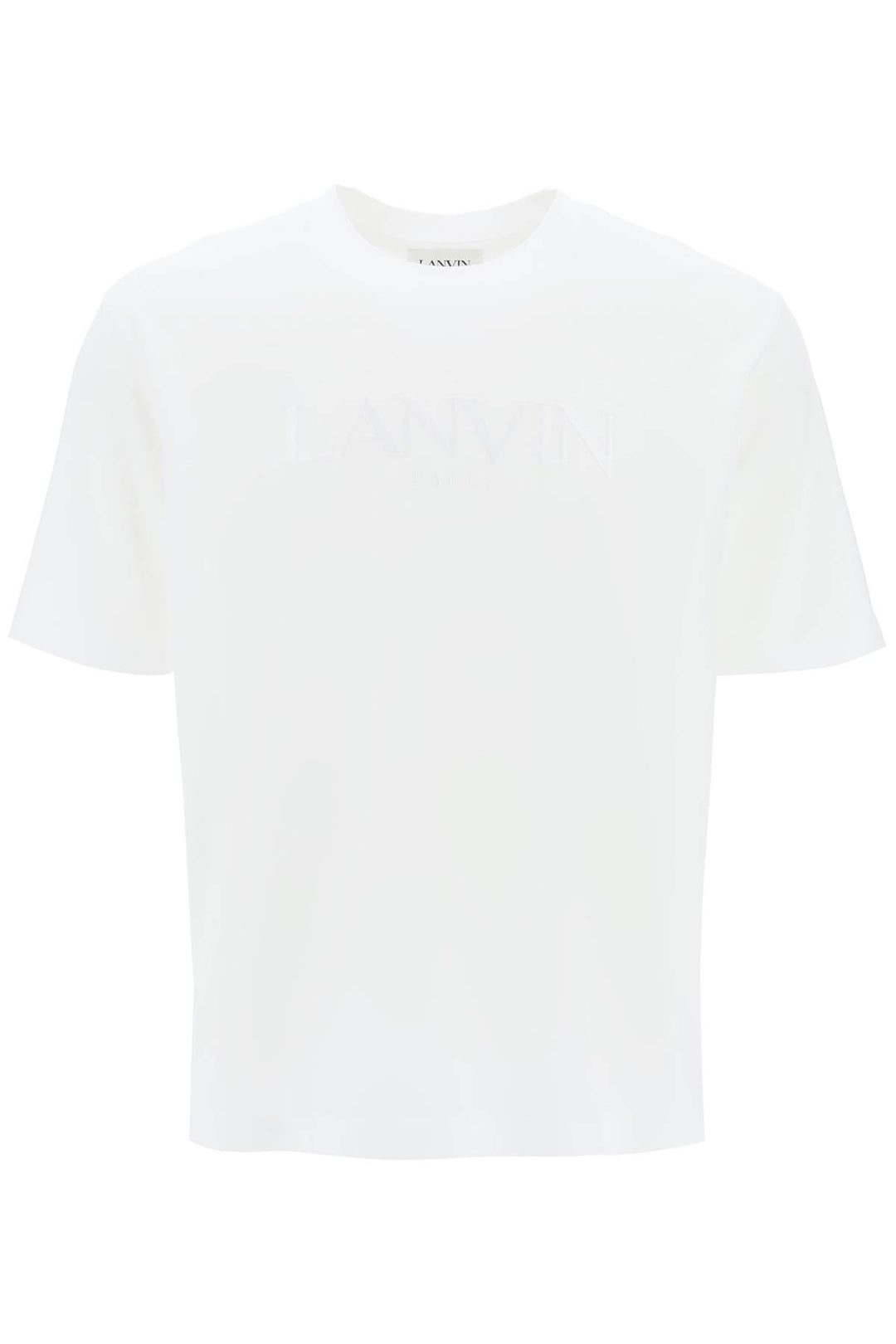 T Shirt Con Logo Ricamato - Lanvin - Uomo