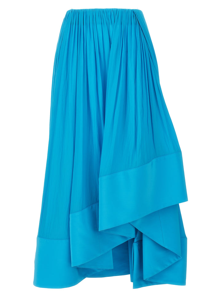 Asymmetrical Midi Skirt Gonne Celeste