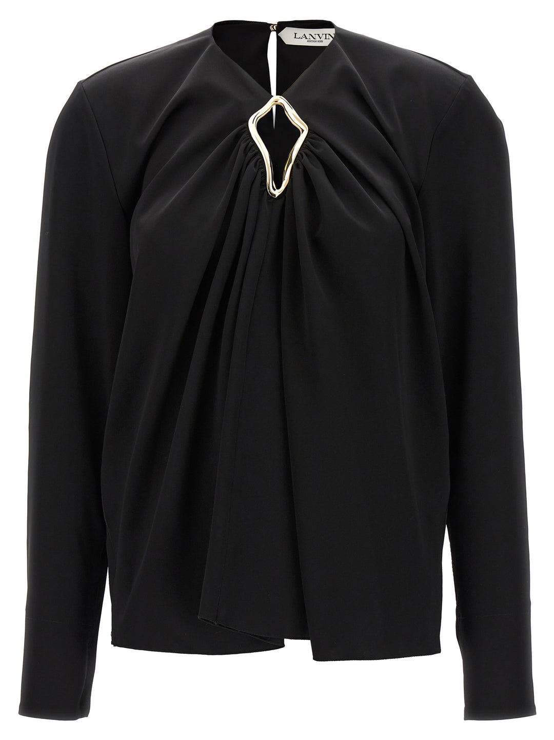 Lanvin Metallic Detail Blouse Camicie - Nero | dc9f7699bdfbba2255cff8a3ee1f8c0aec12cb75