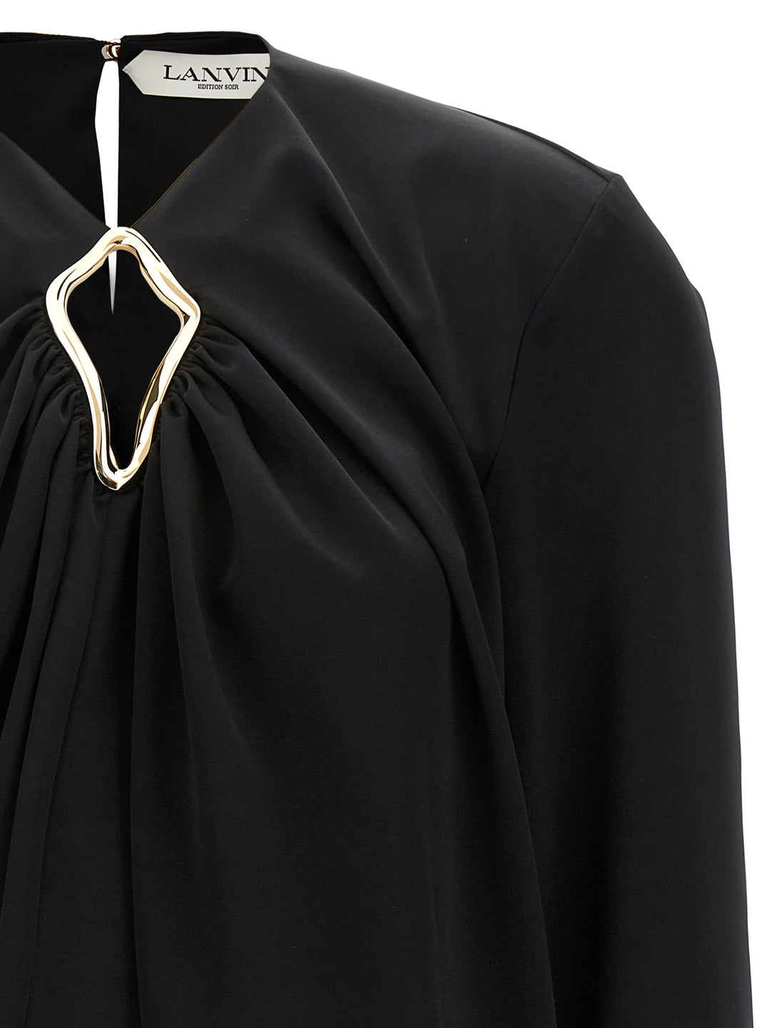 Lanvin Metallic Detail Blouse Camicie - Nero | 764f1a5989e1fcc1c99e23b9cac4587d69eae318