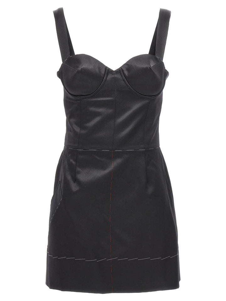 Maison Margiela Contrast Stitching Corset Dress Gonne - Nero | 1de80b72c07d0bb5b66c1737b60db4479e4daf04