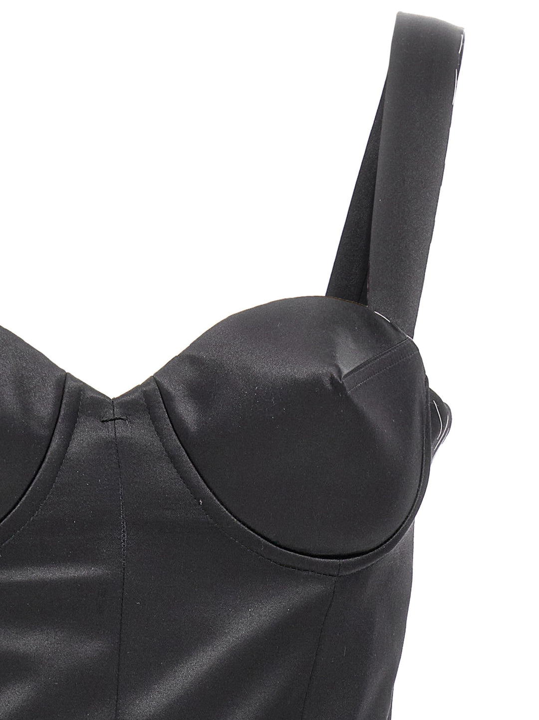 Maison Margiela Contrast Stitching Corset Dress Gonne - Nero | 16df39524bd1054a2b3bbc483e94dfc20cca787b