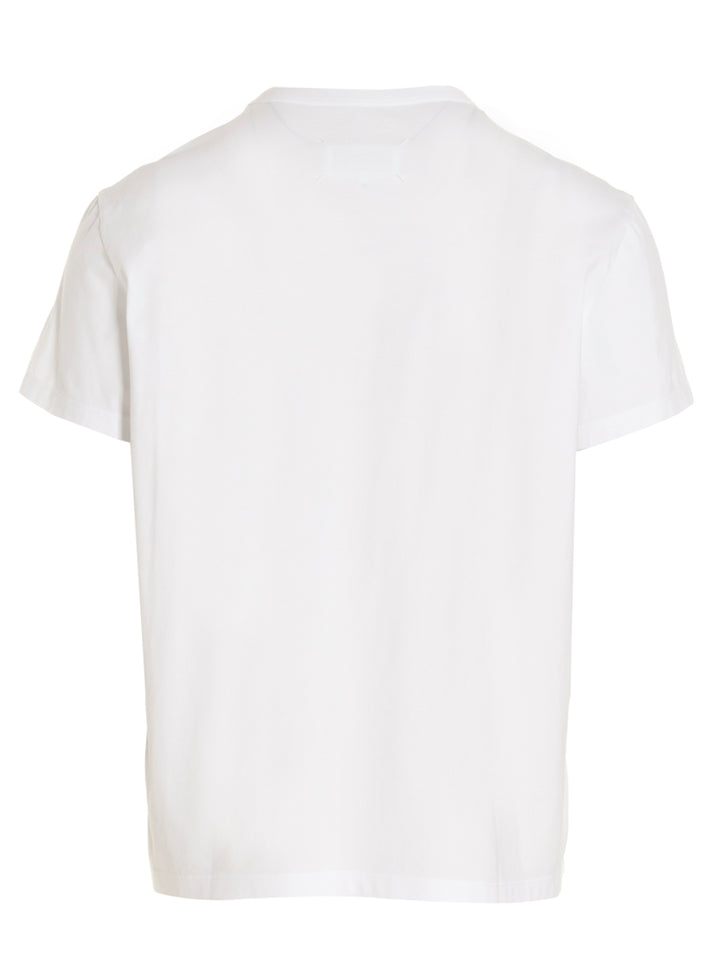 Maison Margiela Logo Embroidery T shirt - Bianco/Nero | 9e0d147d71b979274d198afa1c00a1049500f9bc