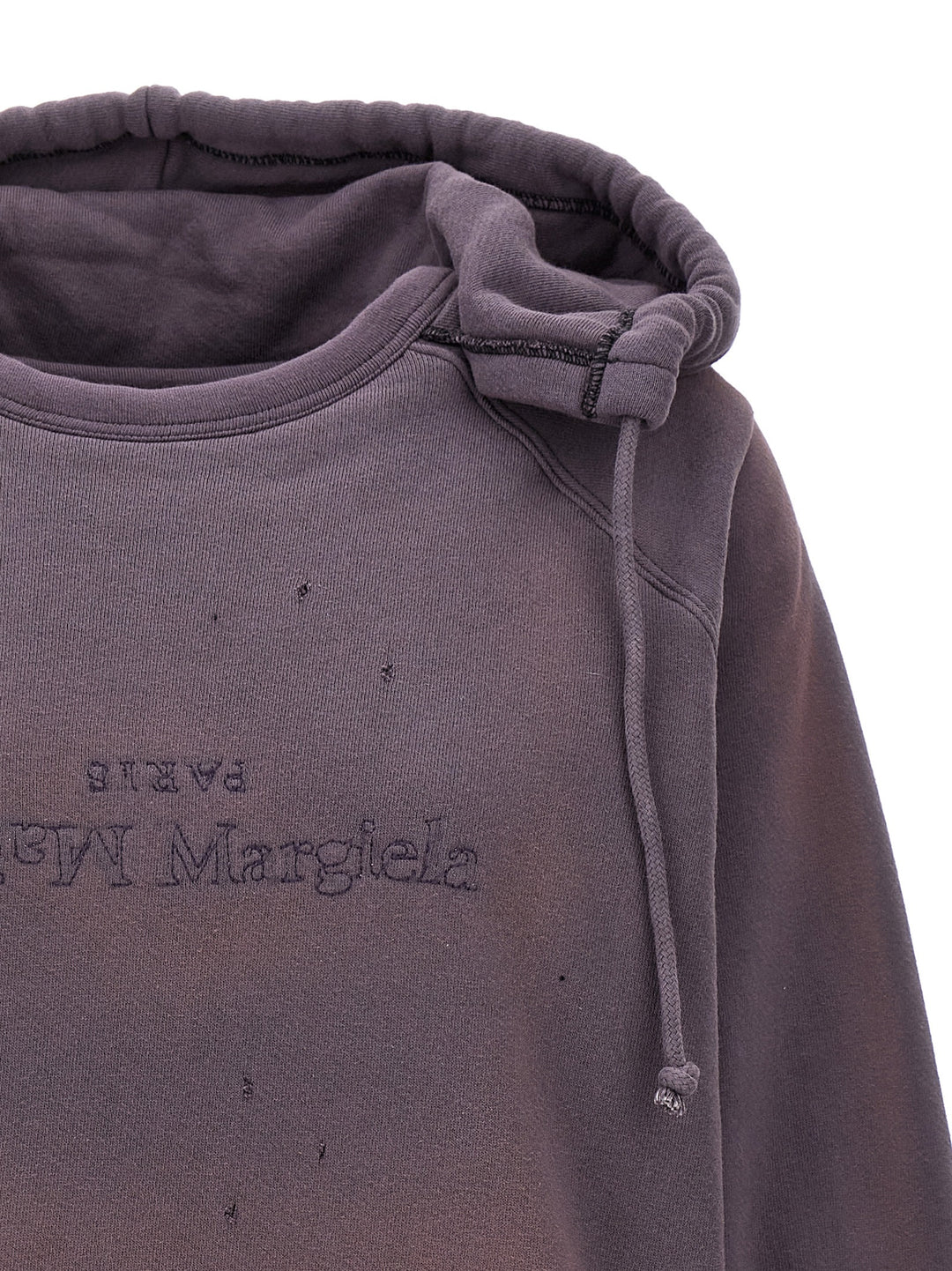 Maison Margiela Logo Reverse Felpe - Viola | 46dff6707e0dc200ca44c669490e1defe1e3eebd