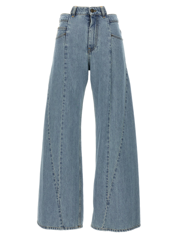 Asymmetrical Waist Jeans Celeste