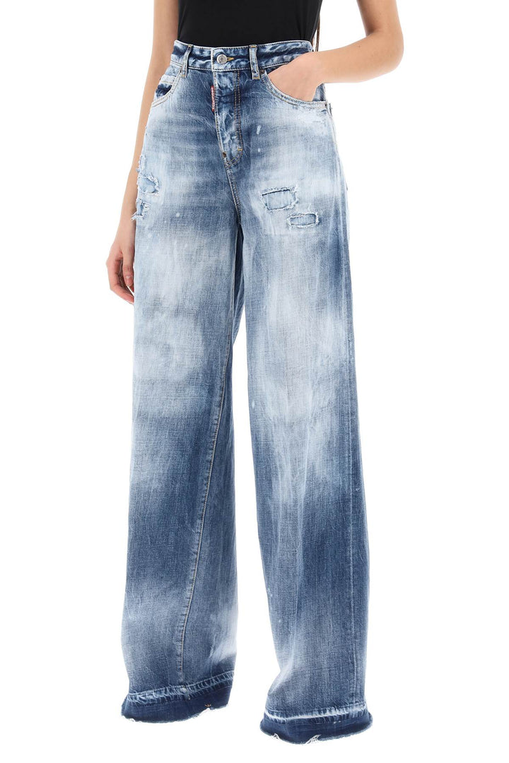 Jeans Traveller In Light Everglades Wash - Dsquared2 - Donna